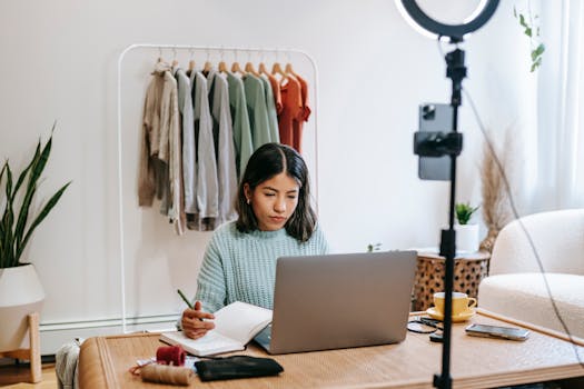 laptop with blog analytics
