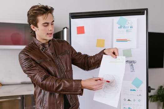 a visually engaging pitch presentation